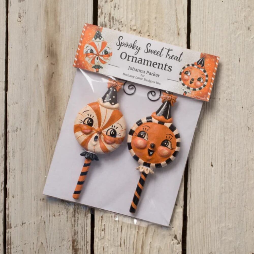 Bethany Lowe Johanna Parker Spooky Sweet Treat Halloween Merrymint Ornaments NEW